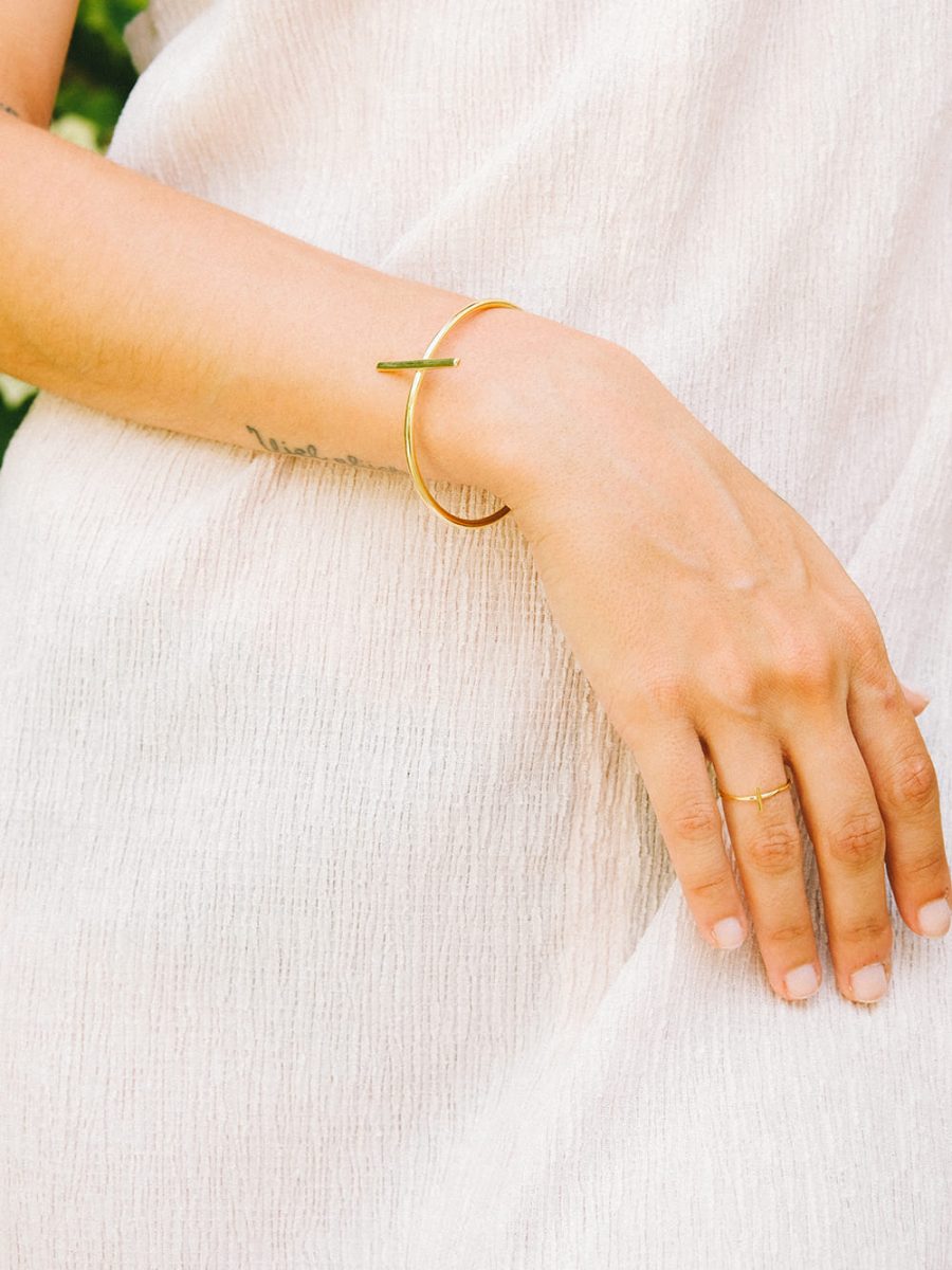 anillo bañado en oro para mujer hecho a mano por Marteliè Barcelona, joyasmarket